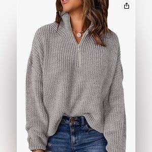 Trendy Sweater Quarter Zip
